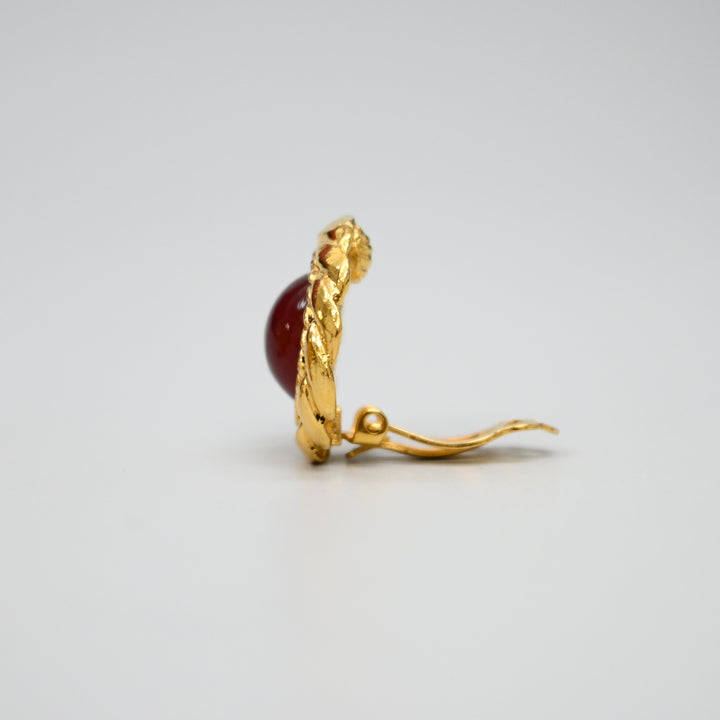 CHANEL Gripoix Earrings P45457V