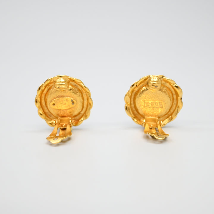 CHANEL Gripoix Earrings P45457V
