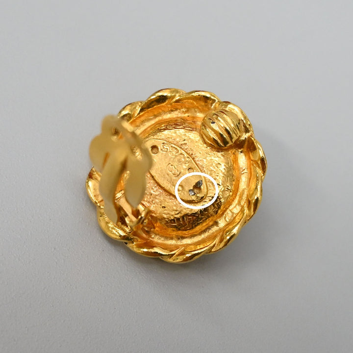 CHANEL Gripoix Earrings P45457V