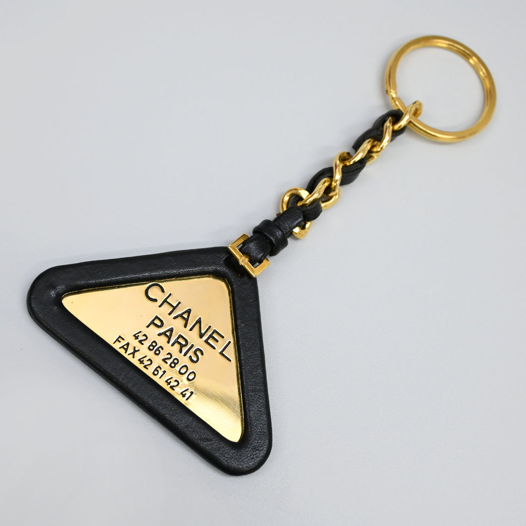 CHANEL Chanel Triangle Key Holder Charm P43851V