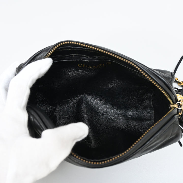 CHANEL ChanelMatelasse Tassel chain shoulder bag P43399V
