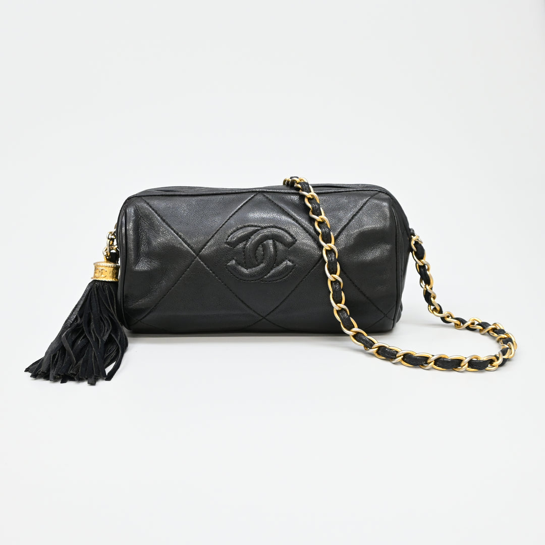CHANEL ChanelMatelasse Tassel chain shoulder bag P43399V