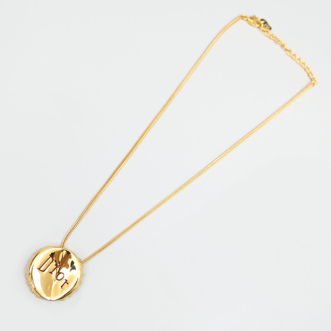 Christian Dior Bottle Cap Logo Necklace P43927V