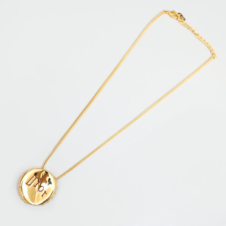 Christian Dior Bottle Cap Logo Necklace P43927V