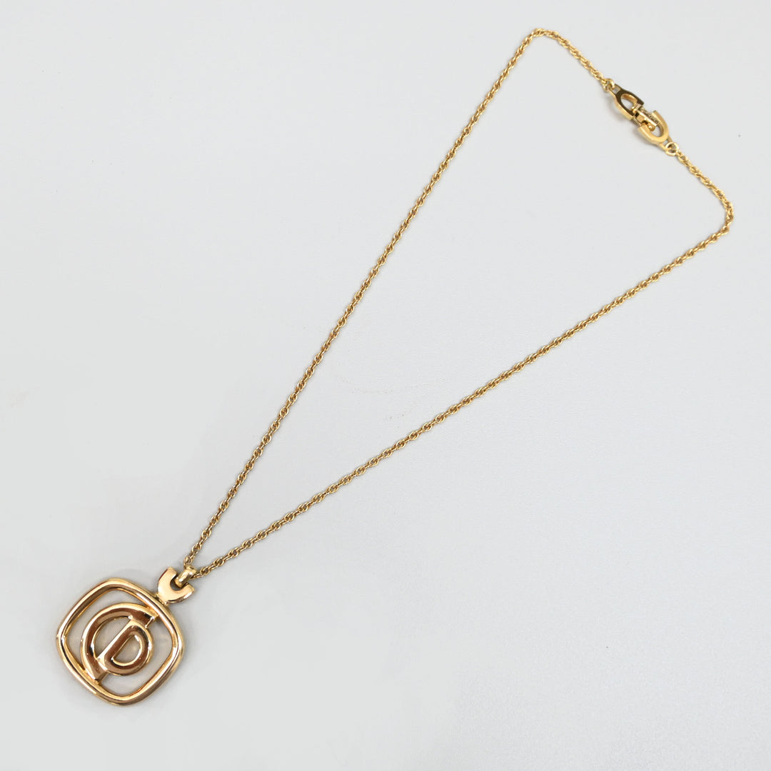 Christian Dior Screw Chain CD Logo Necklace P43966V