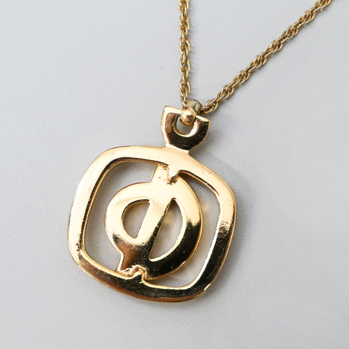 Christian Dior Screw Chain CD Logo Necklace P43966V