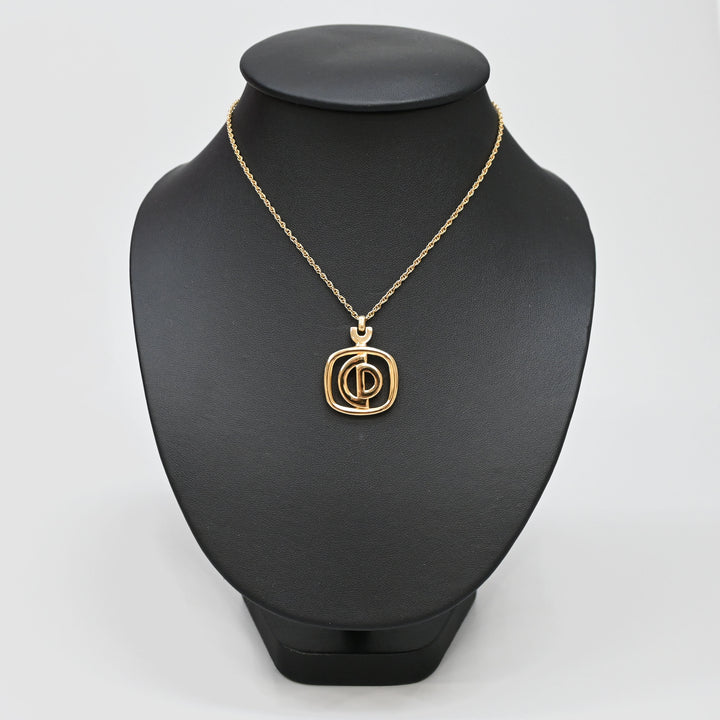 Christian Dior Screw Chain CD Logo Necklace P43966V