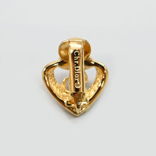 Load image into Gallery viewer, Christian Dior CD Logo Heart earing P43973V
