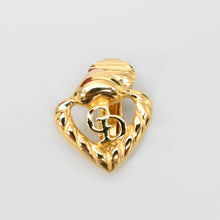 Load image into Gallery viewer, Christian Dior CD Logo Heart earing P43973V
