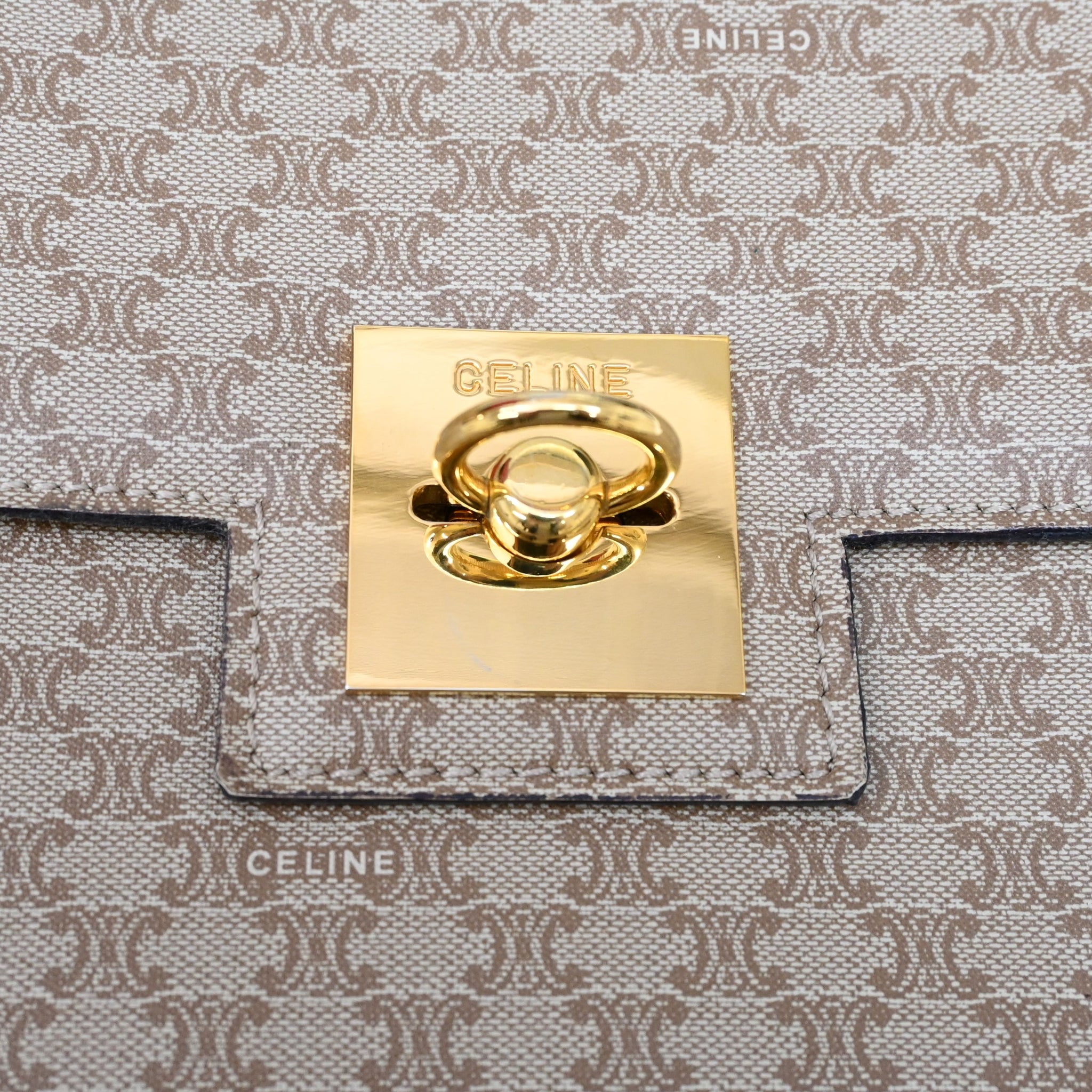 CELINE セリーヌ マカダム柄 ガンチーニ金具 ショルダーバッグ