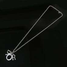 Load image into Gallery viewer, Christian Dior Logo rhine Stone Long Necklace P44031V
