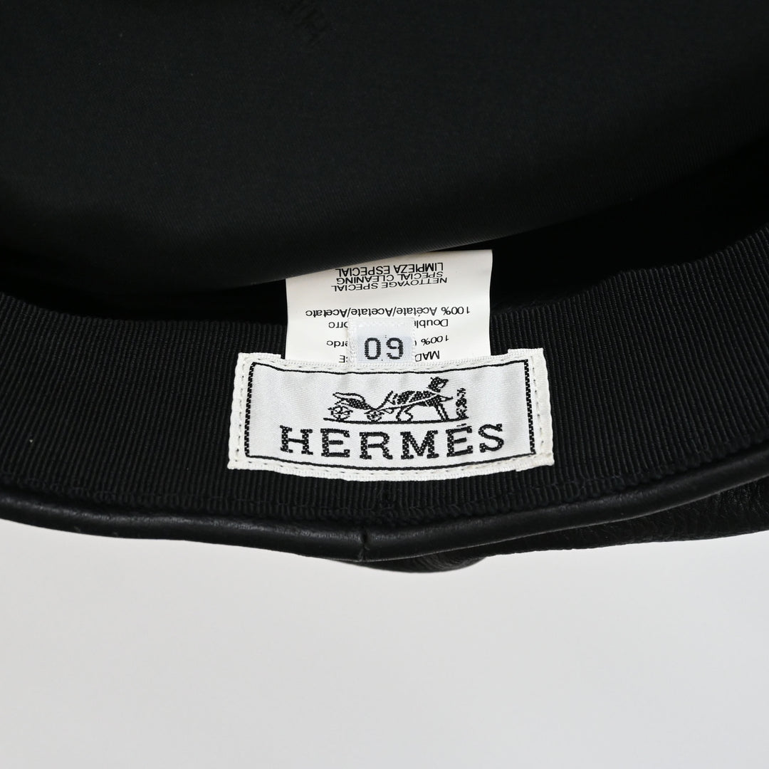 HERMES 헤르메스 디아 가죽 관 모자 남자 P44055V
