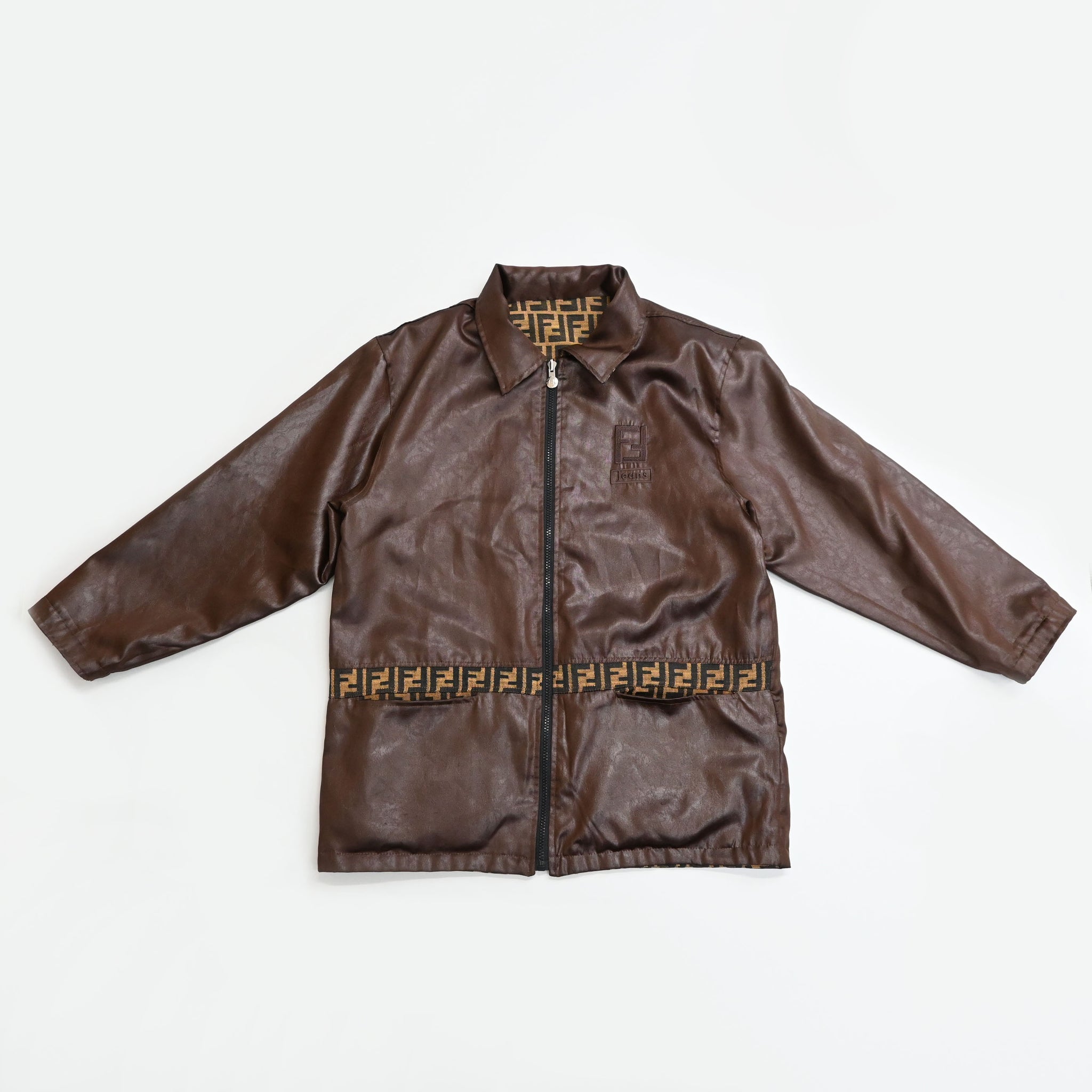 FENDI jeans フェンディ ズッカ柄 リバーシブル コート P43432V 