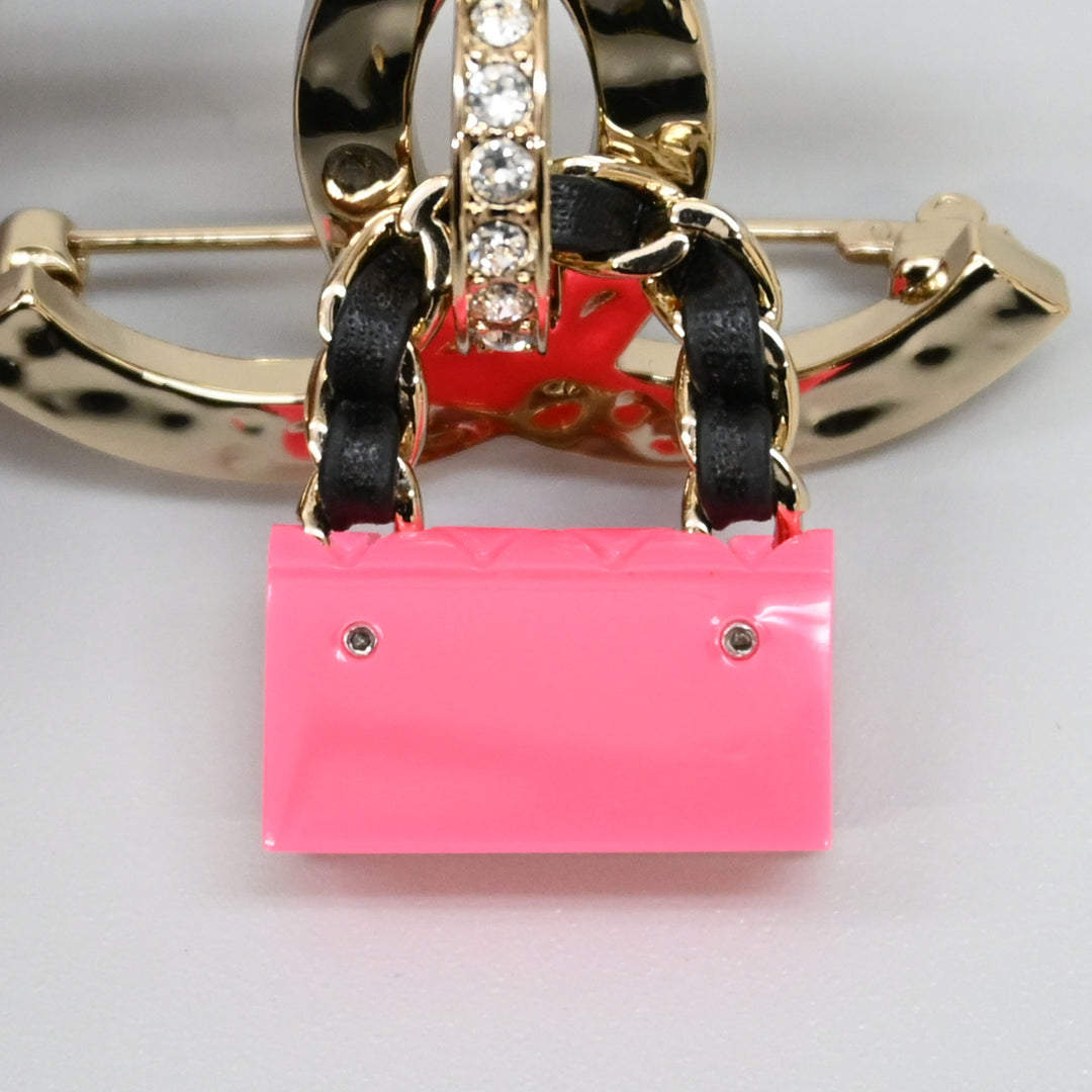 CHANEL Coco Mark Matelasse Bag brooch P44096V