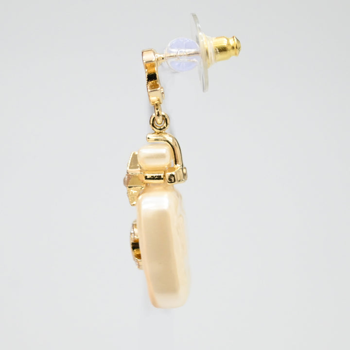 CHANEL Coco Mark Perfume Bottle Rhinestone Piercing P44099V