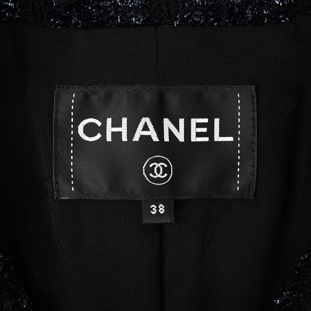 CHANEL 샤넬  2018AW 닻 버튼 트위드 재킷 P59072 P44219V