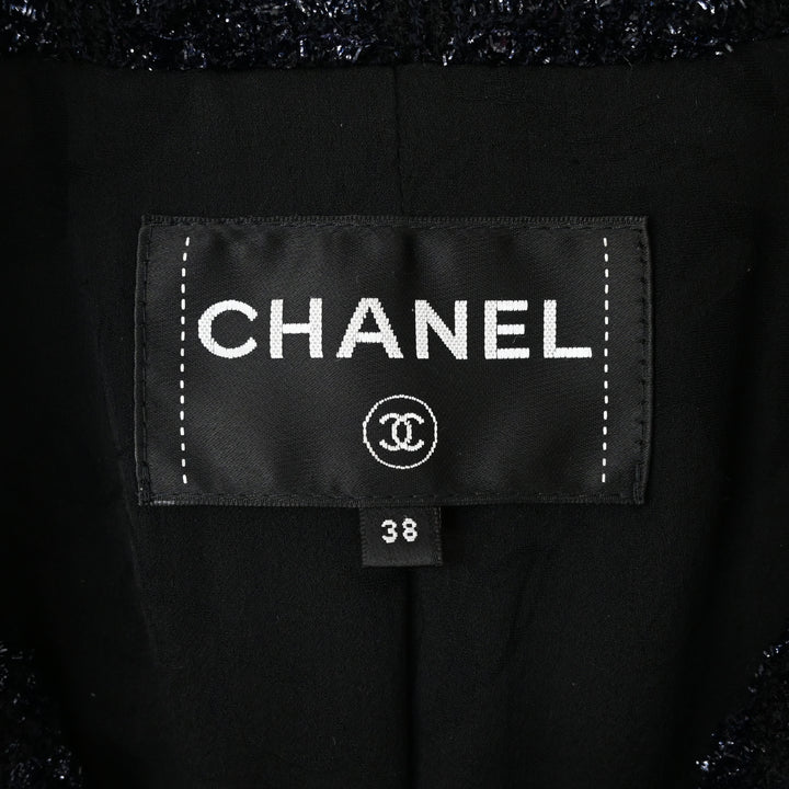 CHANEL 샤넬  2018AW 닻 버튼 트위드 재킷 P59072 P44219V