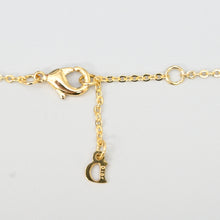 Load image into Gallery viewer, Christian Dior DIOR Logo Line Stone Necklace P44323V
