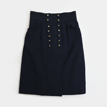 Load image into Gallery viewer, CHANEL Coco Mark Button Skirt P44035V
