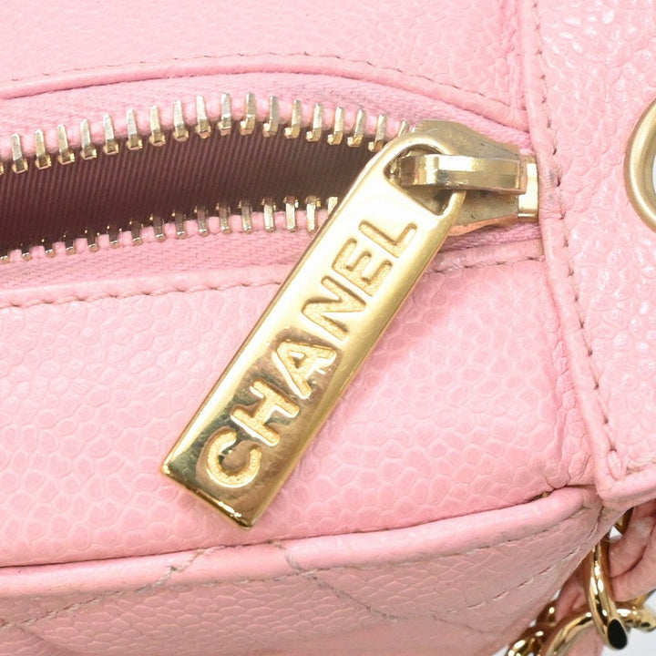 CHANEL ショルダーバッグ マトラッセ　キャビアスキン　チェーンショルダーバッグ　ワンショルダー