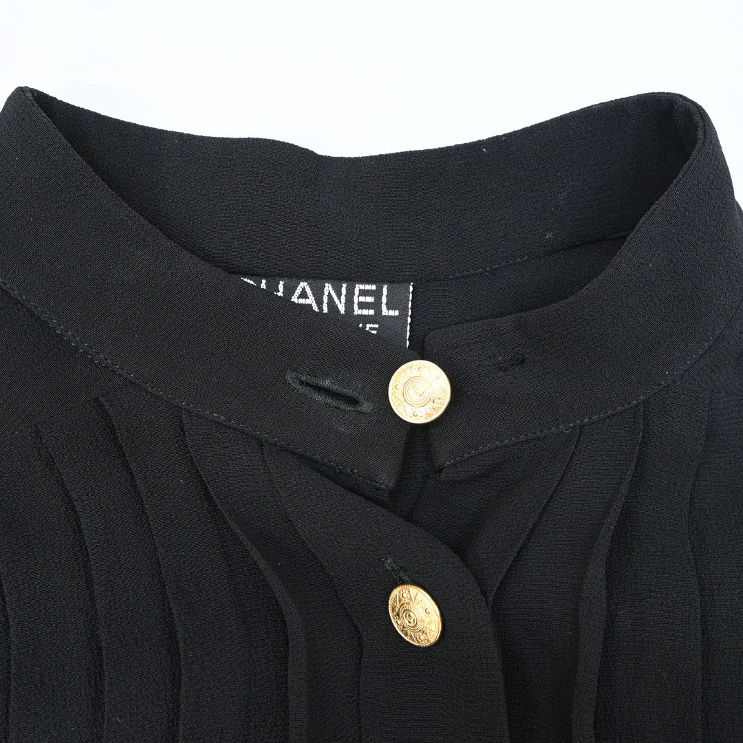 CHANEL 샤넬 코코 마크 버튼 블라우스 P44306V