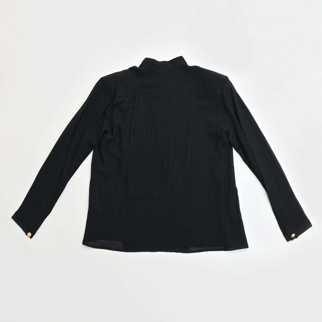 CHANEL 샤넬 코코 마크 버튼 블라우스 P44306V