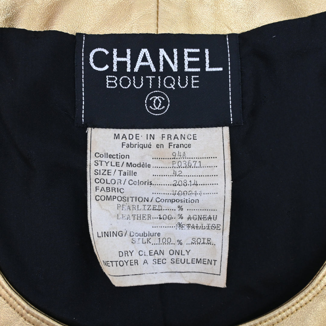 CHANEL Lambskin Leather Vest P44054V