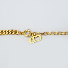 Load image into Gallery viewer, ChristianDIOR Christian Dior Kihei Chain CD Logo Necklace P43693V
