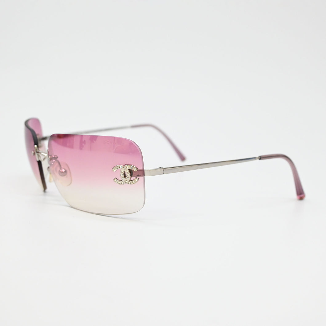 CHANEL Chanel Coco Mark Rinstone Sunglasses 4017-D P43261V