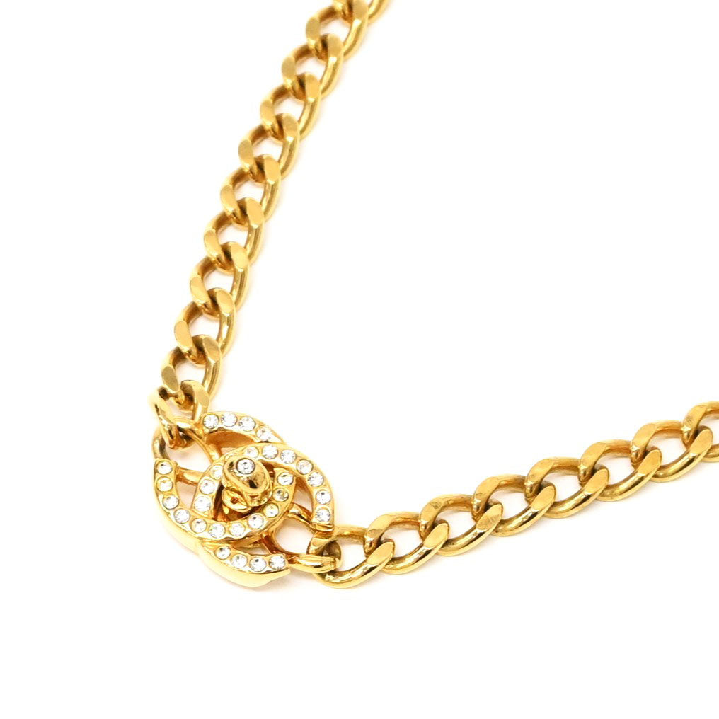 大人気&ターンロックがお洒落♪ CHANEL ネックレス CHANEL (シャネル) ヴィンテージ ターンロック パール