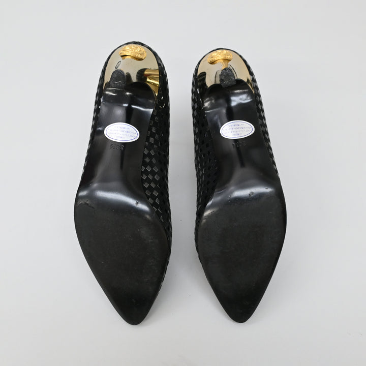 サンバーストスエードパンプス