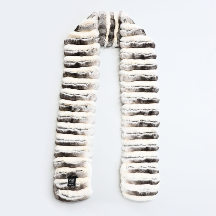 CHANEL Coco Mark Orig Lug x Cashmere Fur Muffler P44538V