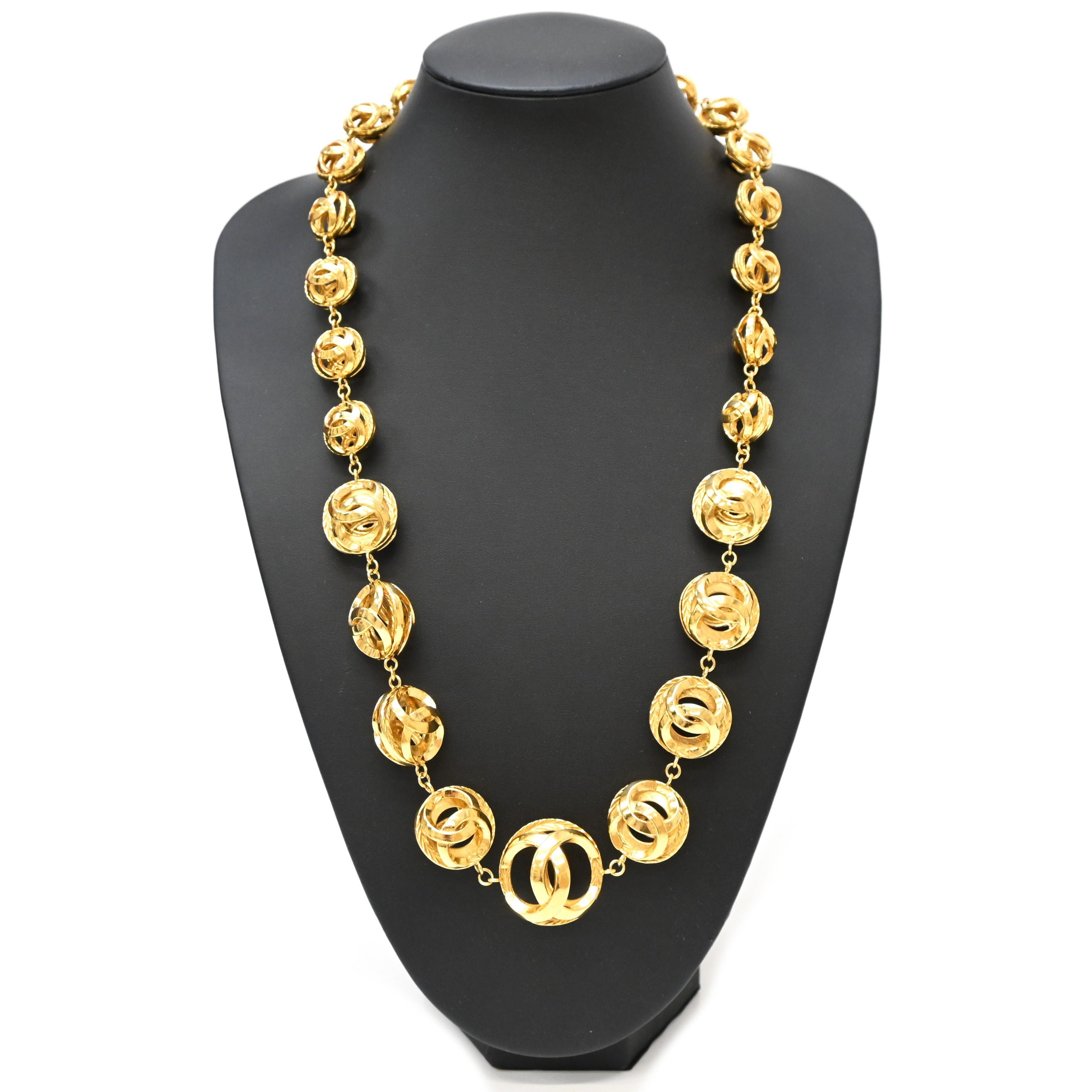 CHANEL シャネル ココマーク ボールチェーンネックレス P16585V