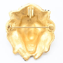 Load image into Gallery viewer, *CHANEL Chanel Lion Rhinestone Broach P42443V
