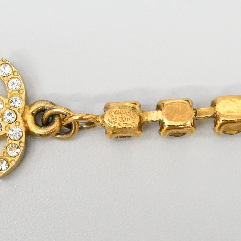 CHANEL Coco Mark Rhinestone Anklet P44614V