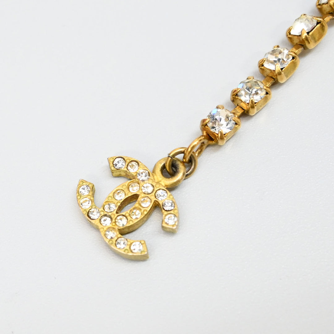 CHANEL Coco Mark Rhinestone Anklet P44614V