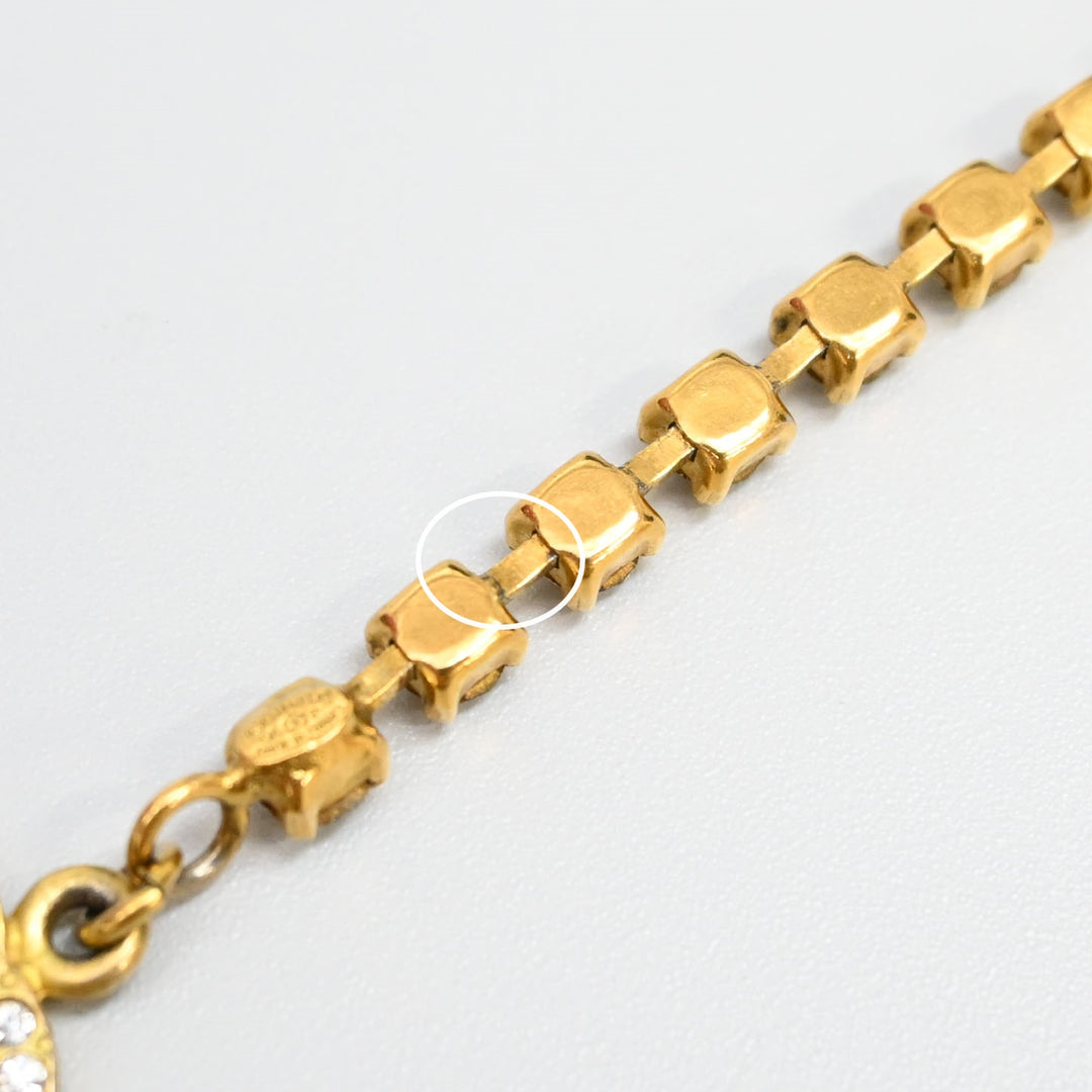 CHANEL Coco Mark Rhinestone Anklet P44614V