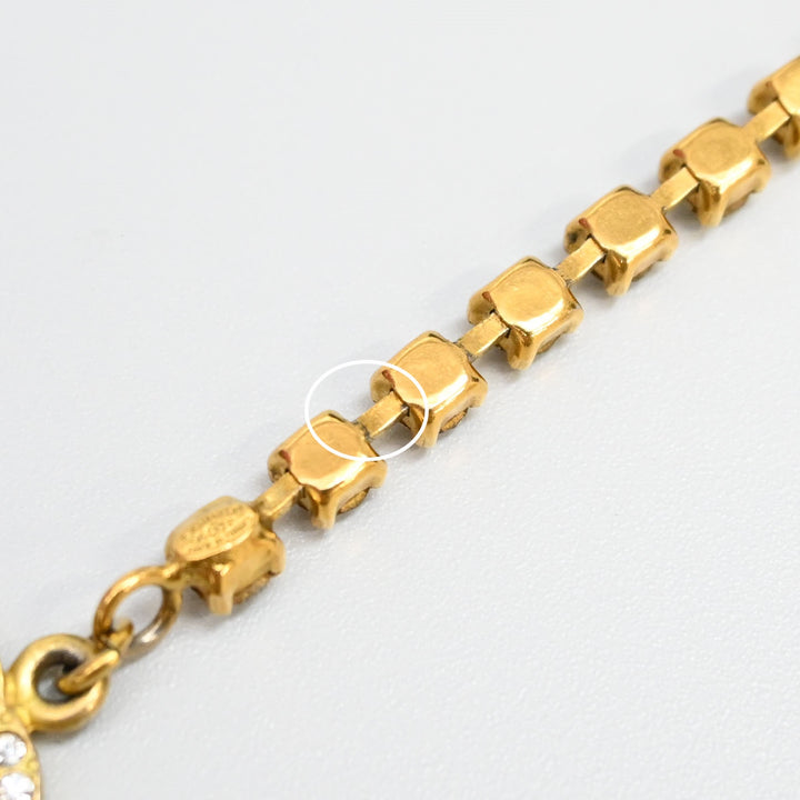 CHANEL Coco Mark Rhinestone Anklet P44614V