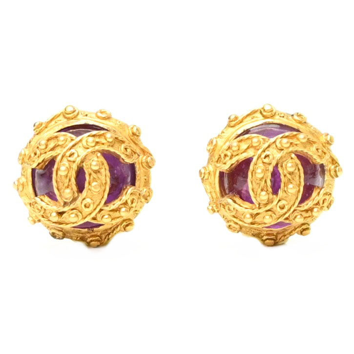 *CHANEL Chanel Coco Mark Gripoix Earring P42796V