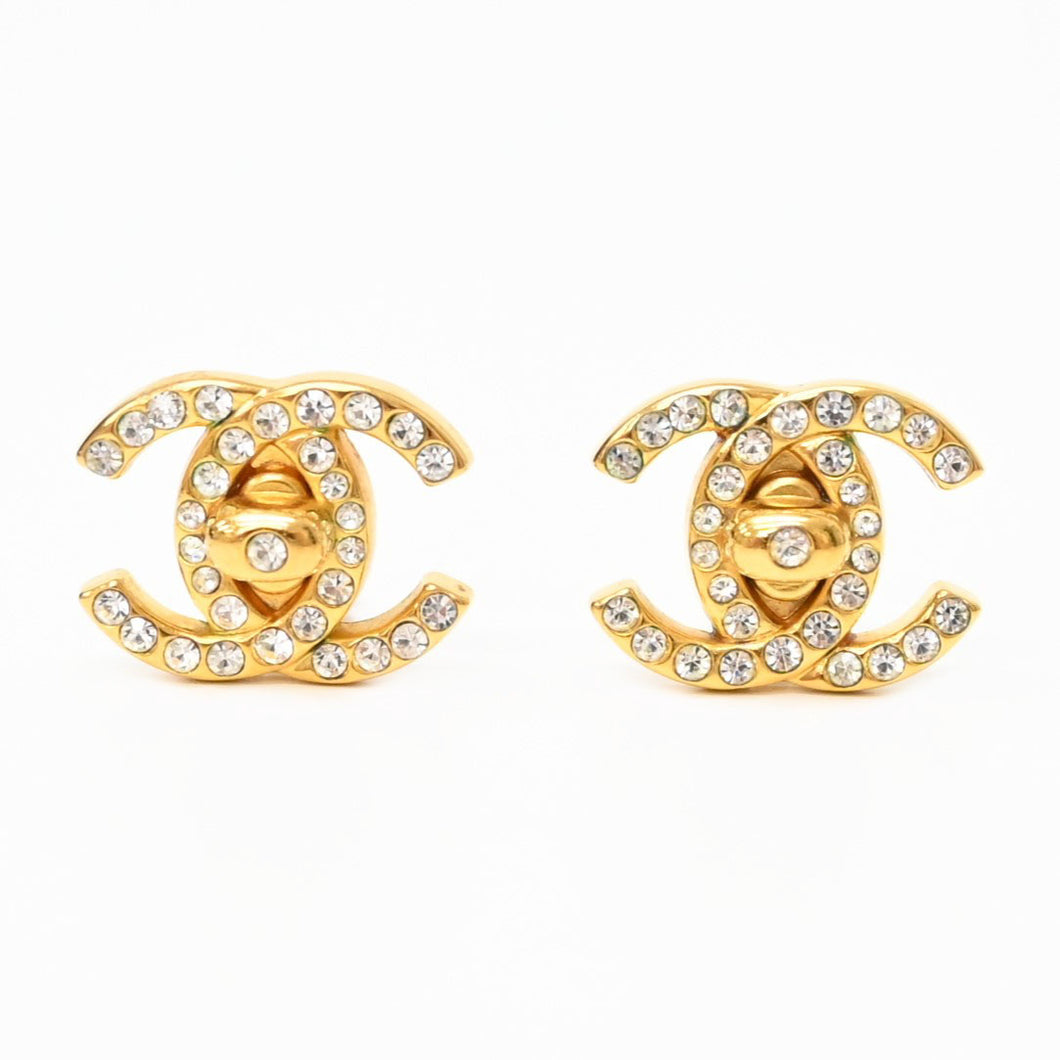 *CHANEL Chanel Coco Mark Turn Lock Earring P42797V