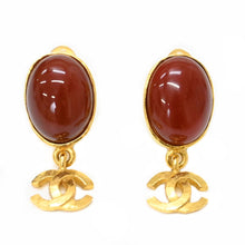 Load image into Gallery viewer, *CHANEL Chanel Coco Mark Color Stone Earring P3015V
