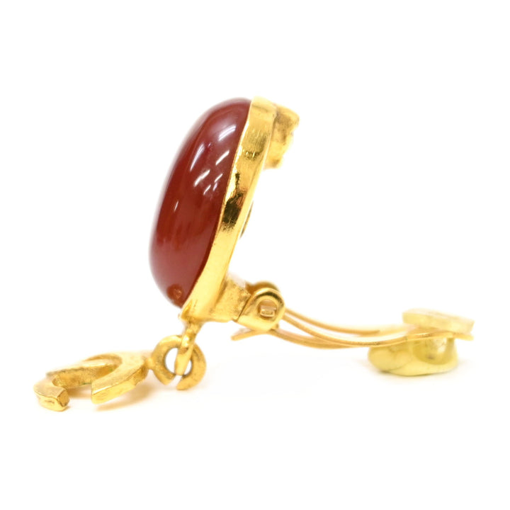 *CHANEL Chanel Coco Mark Color Stone Earring P3015V