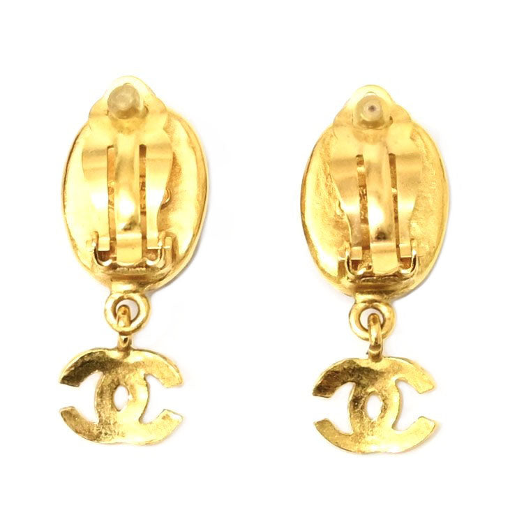 *CHANEL Chanel Coco Mark Color Stone Earring P3015V