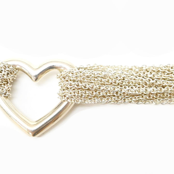 Tiffany & Co. Tiffany 10 Louchean 접착제 심장 목걸이 P42813V