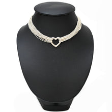 Load image into Gallery viewer, *TIFFANY &amp; CO. Tiffany 10 Lou Chelon Glue Heart Necklace P42813V
