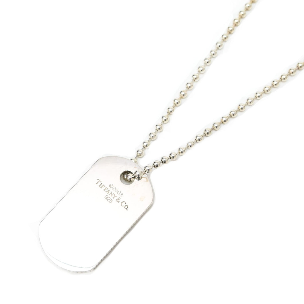 *Tiffany & co. Tiffany dog ​​tag necklace P42815V