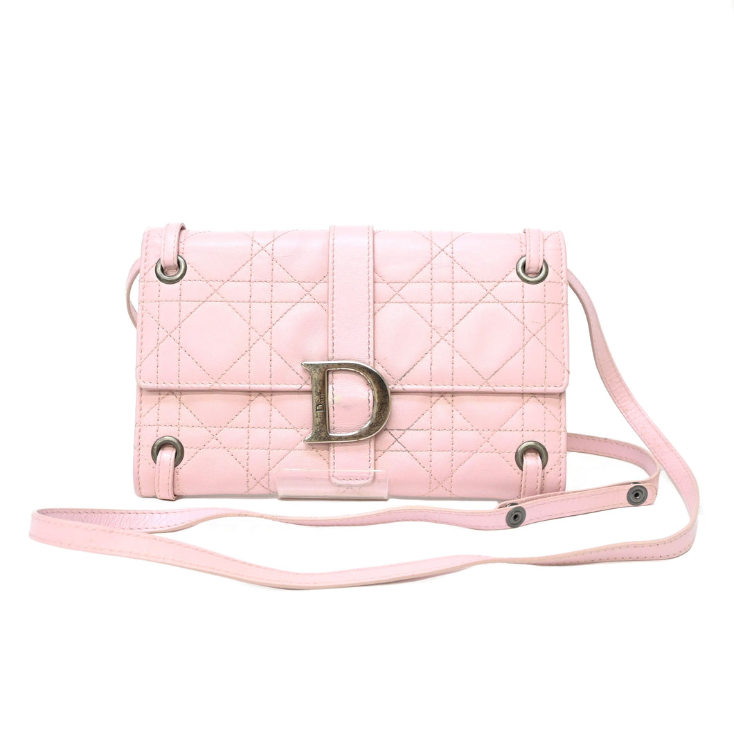 *ChristianDior クリスチャンディオール カナージュステッチ ショルダーバッグ P26115V