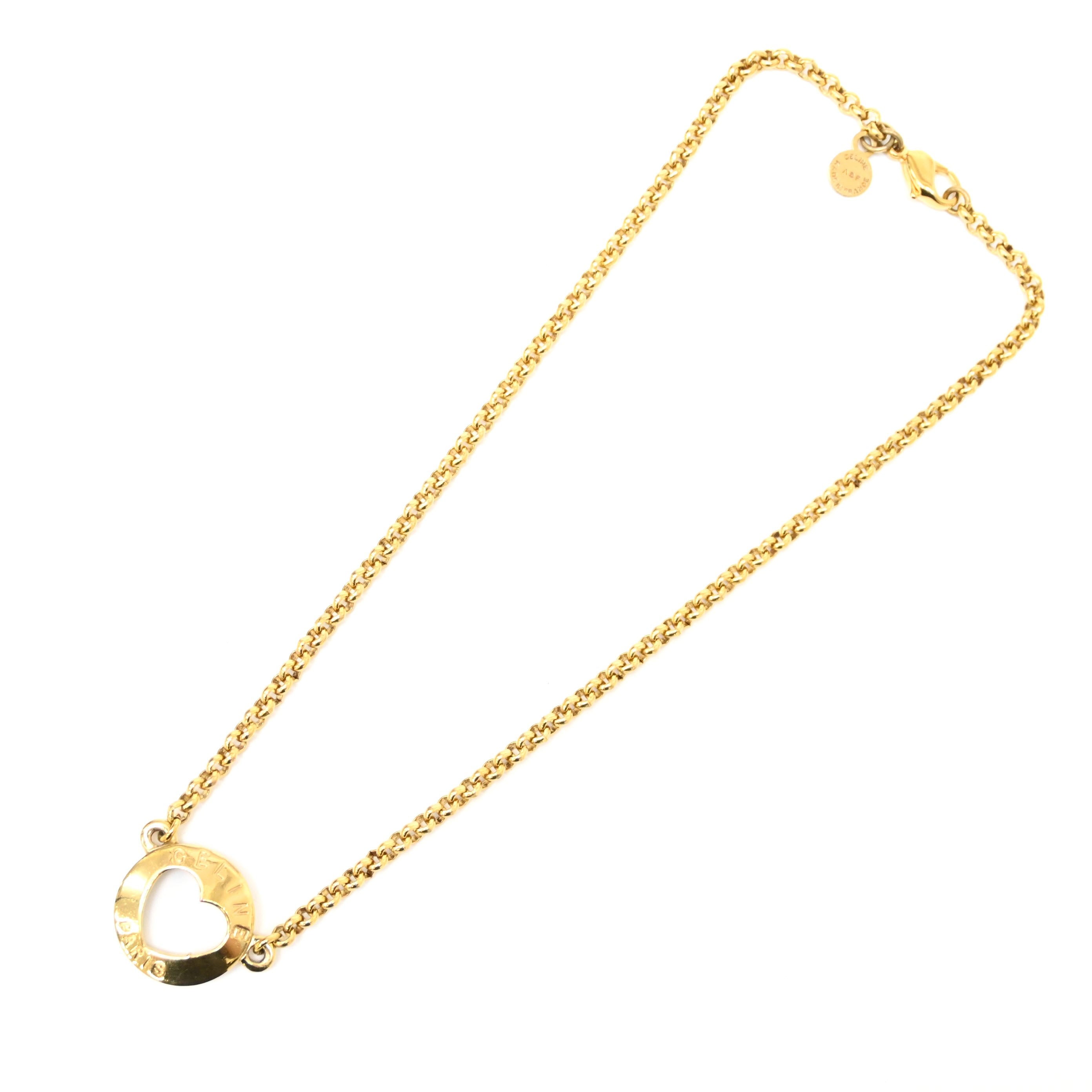 CELINE セリーヌ リング＆ハートモチーフ ネックレス P42928V