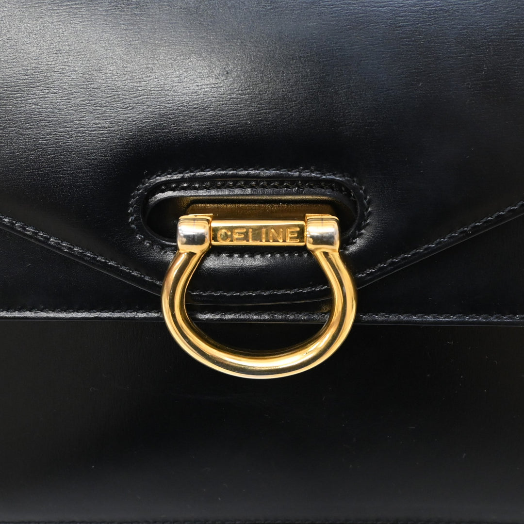 *CELINE セリーヌ  ガンチーニ  ダブルフラップハンドバッグ P43173V