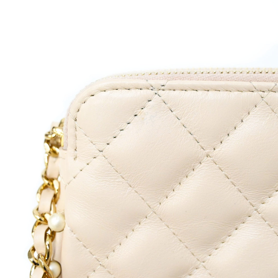 CHANEL シャネル マトラッセ ショルダーウォレット P43102V